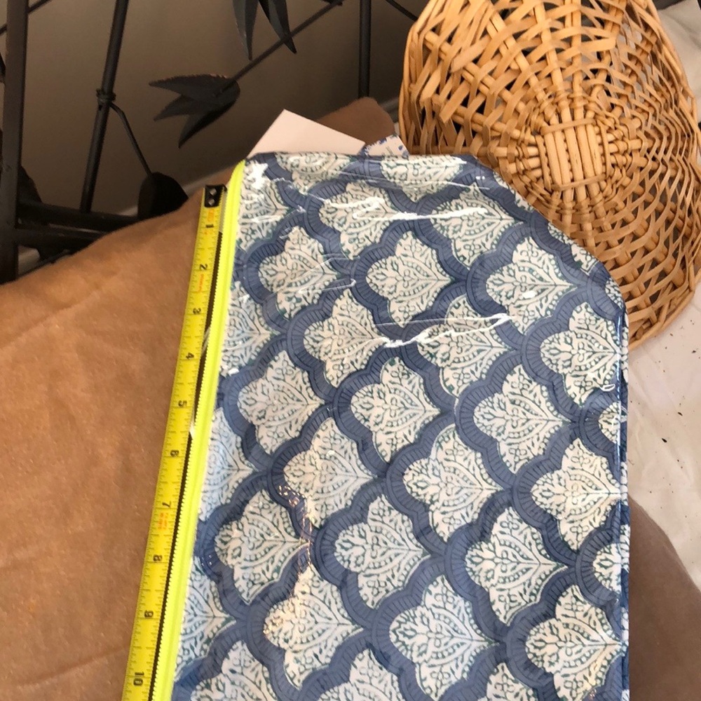 Blue Patterned Pouch - image 3